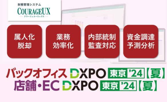 第３回 バックオフィスDXPO/店舗・EC DXPO 東京’24【夏】に出展