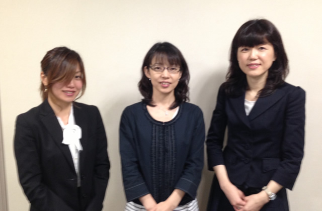 写真左から
北海道ガス株式会社
経理部経理財務グループ 丹羽 千浪 様、岩佐 ミナ子 様、髙林 留美 様